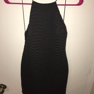 Black dress snake print